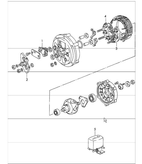 Diagram 901-20 Porsche 911 & 912 (1965-1989) Electrical equipment