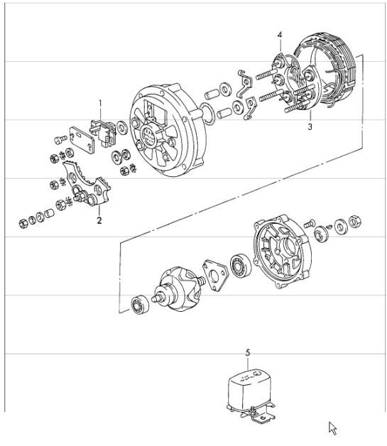 Diagram 901-25 Porsche Cayman S 3.4L 987C 2005-08 Elektrische apparatuur
