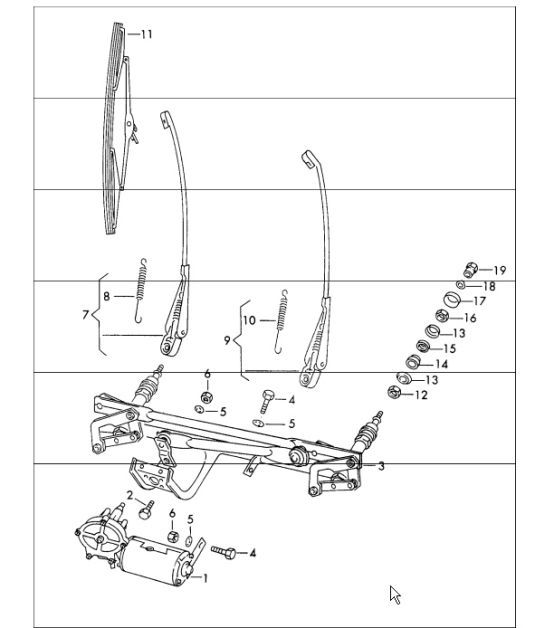 Diagram 904-00 Porsche 997 MK1 GT3 2007-09 Équipement électrique