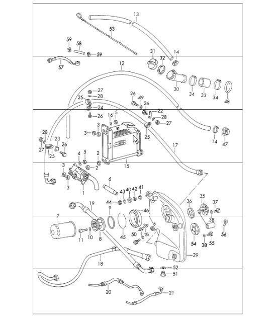 Diagram 104-00 Porsche 944 2.7L 8V 1988-89 