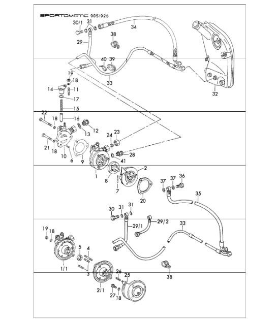 Diagram 104-45 Porsche 997 (911) MK1 2005-2008 Moteur