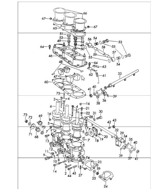 Diagram 107-10 Porsche 997 (911) MK1 2005-2008 Engine