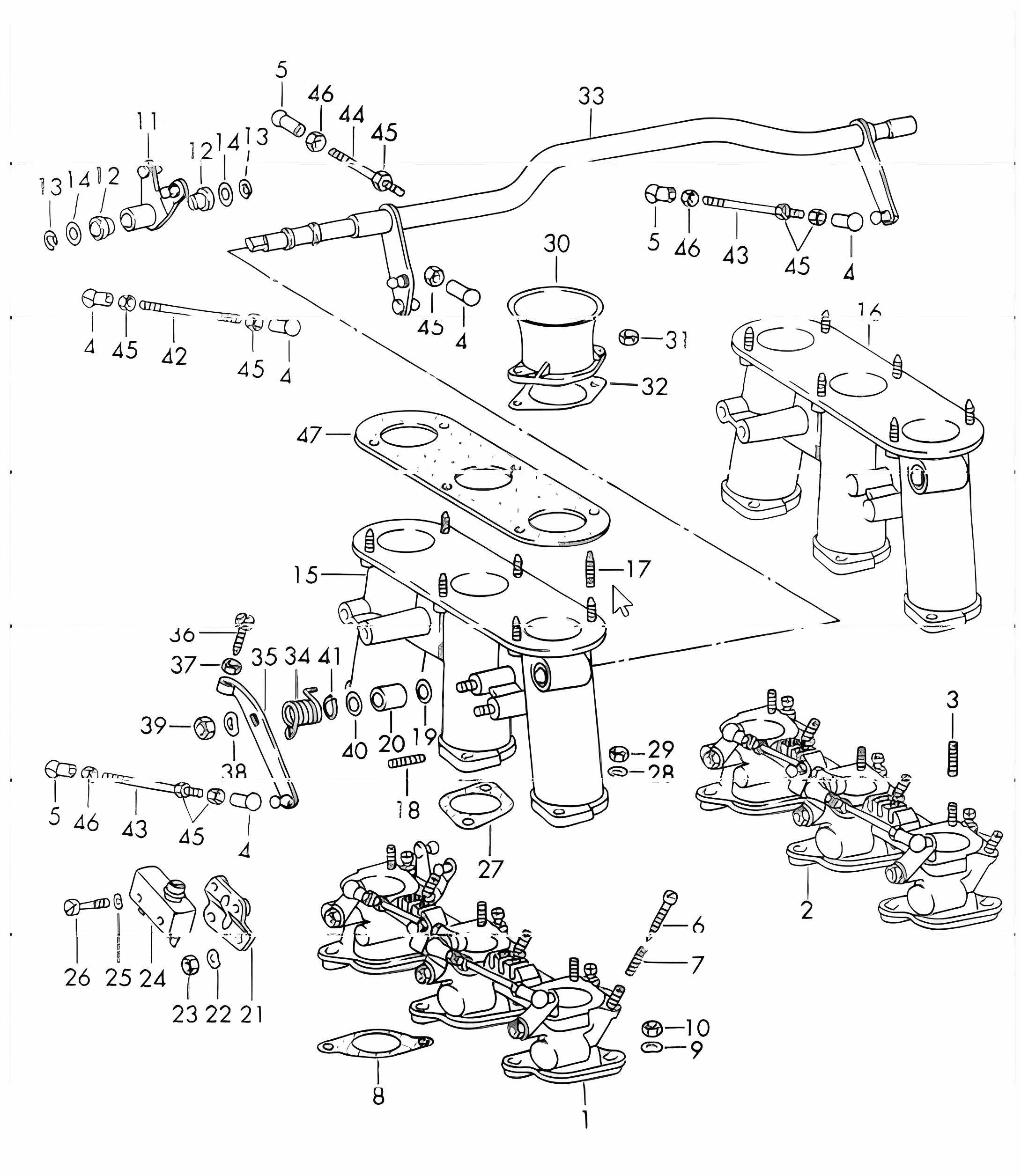 injection system throttle body 911 UPTO 1971