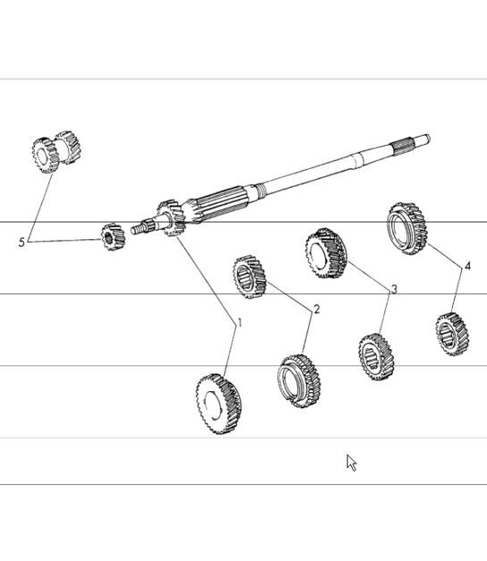 Diagram 303-20 Porsche 911 1987-1989 3.2L G50 Transmission