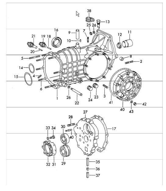 Diagram 307-20 Porsche 911 & 912 (1965-1989) Transmission