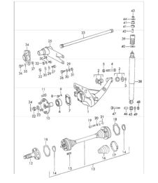 assale posteriore 911 1970-73