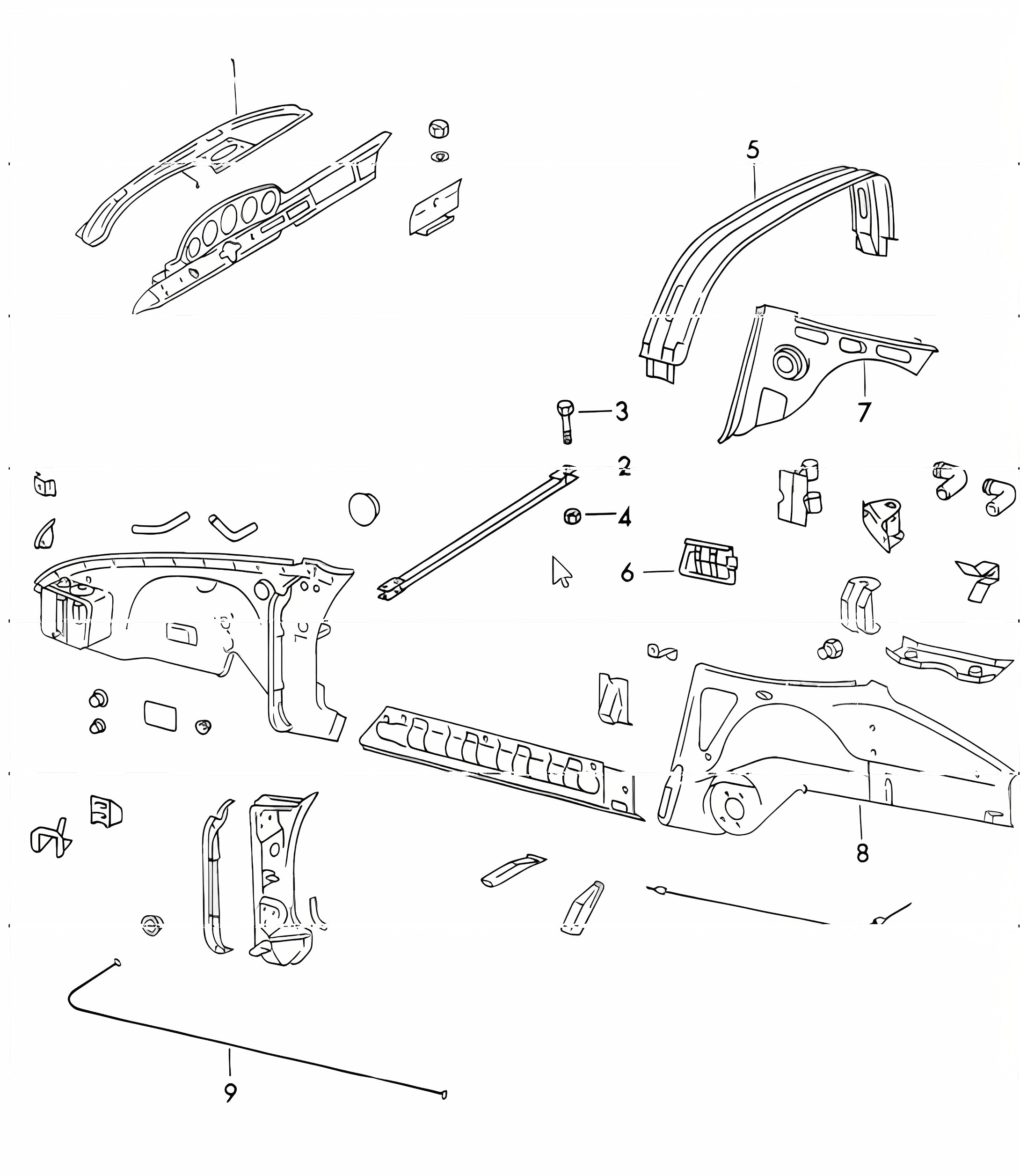 Interior panelling 911 1970-73 TARGA