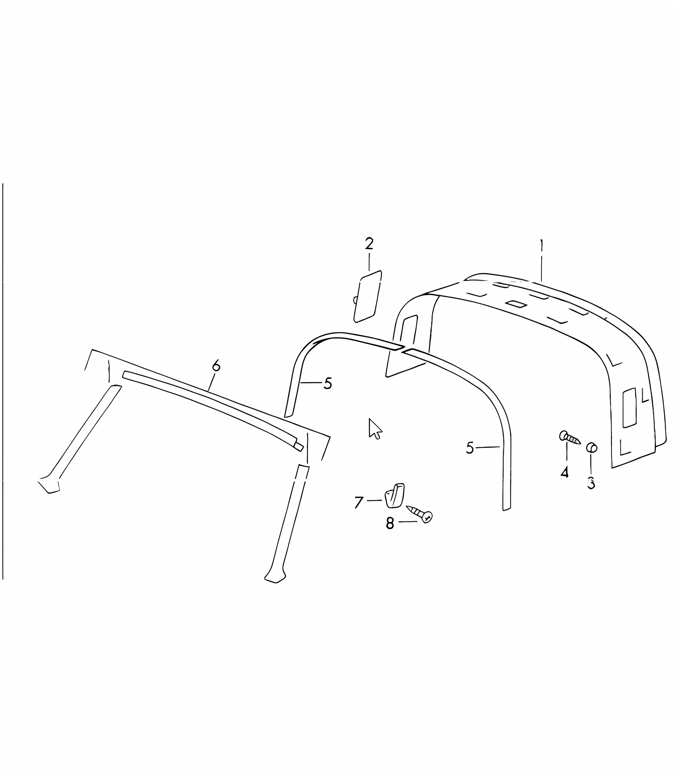 Interior equipment roof 911 1970-73 TARGA