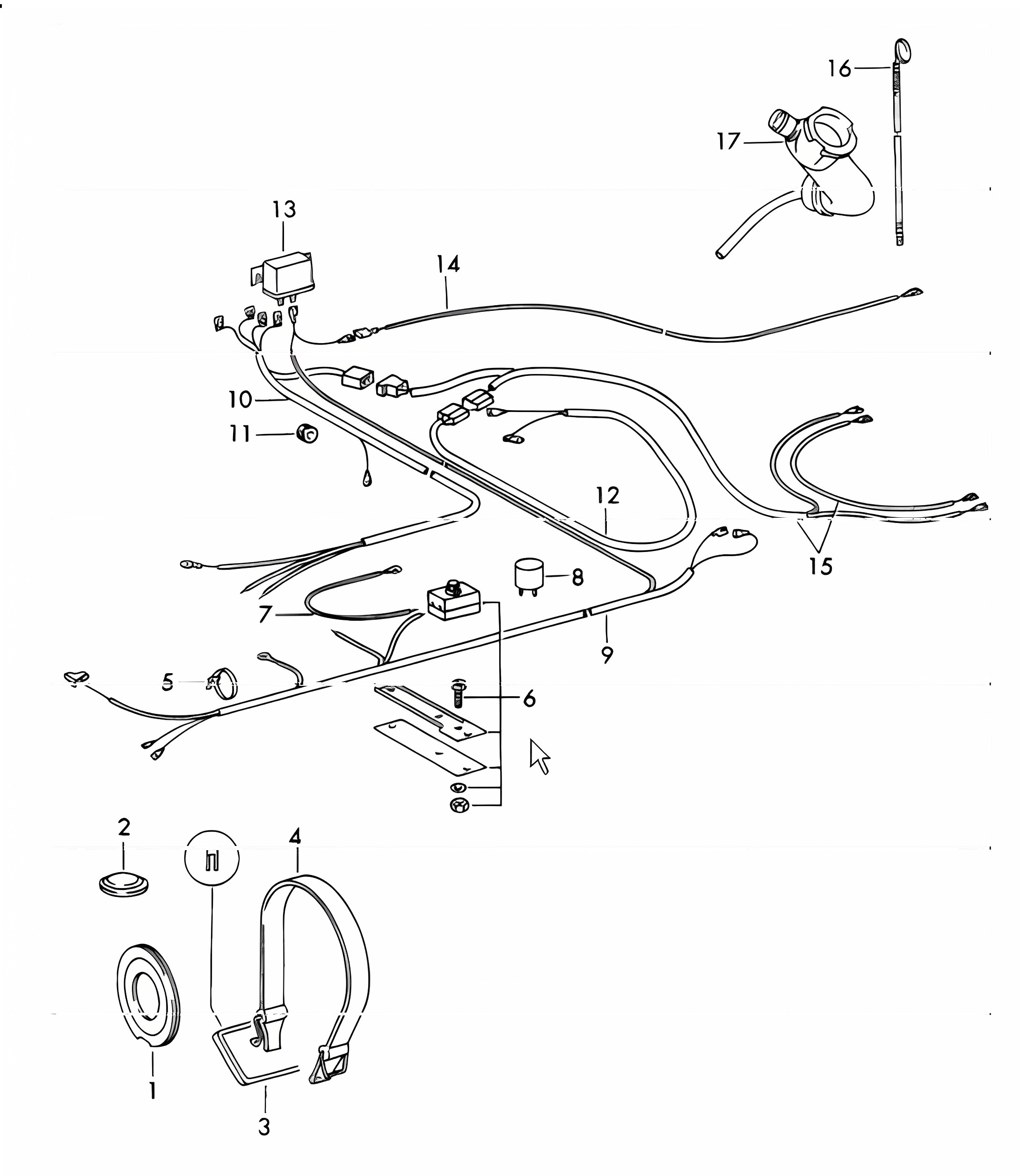 Air conditioner electrical components accessories not for (USA) 911 1970-73