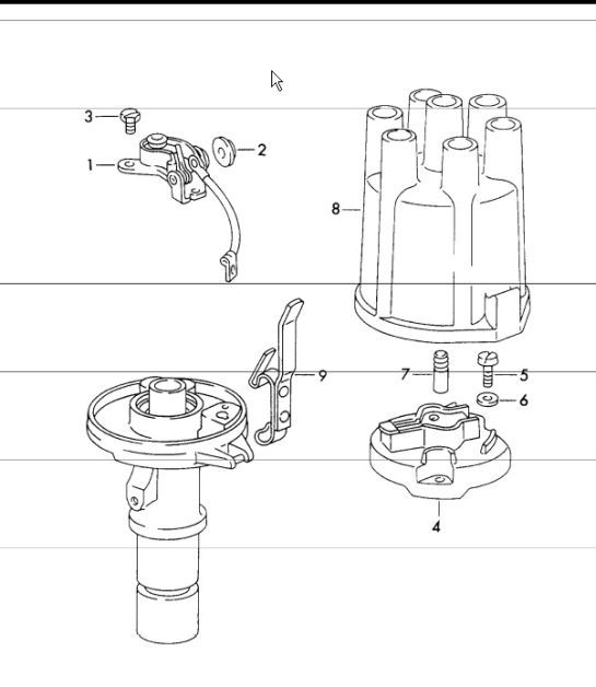 Diagram 901-15 Porsche 996 (911) (1997-2005) Electrical equipment