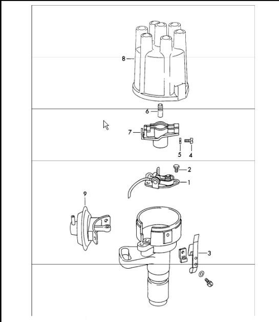 Diagram 901-20 Porsche 911 & 912 (1965-1989) Electrical equipment