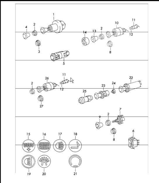 Diagram 903-05 Porsche 924S 2.5L 1986-87 
