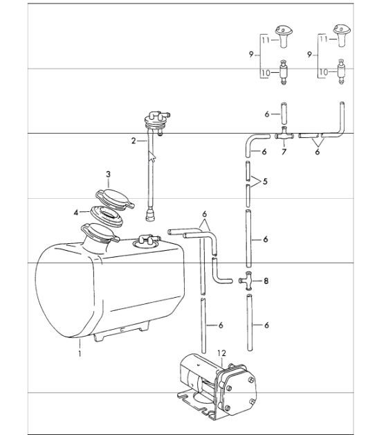 Diagram 904-15 Porsche 911 & 912 (1965-1989) Electrical equipment