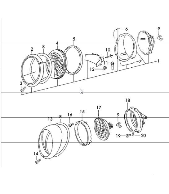 Diagram 905-00 Porsche 944 2.7L 8V 1988-89 