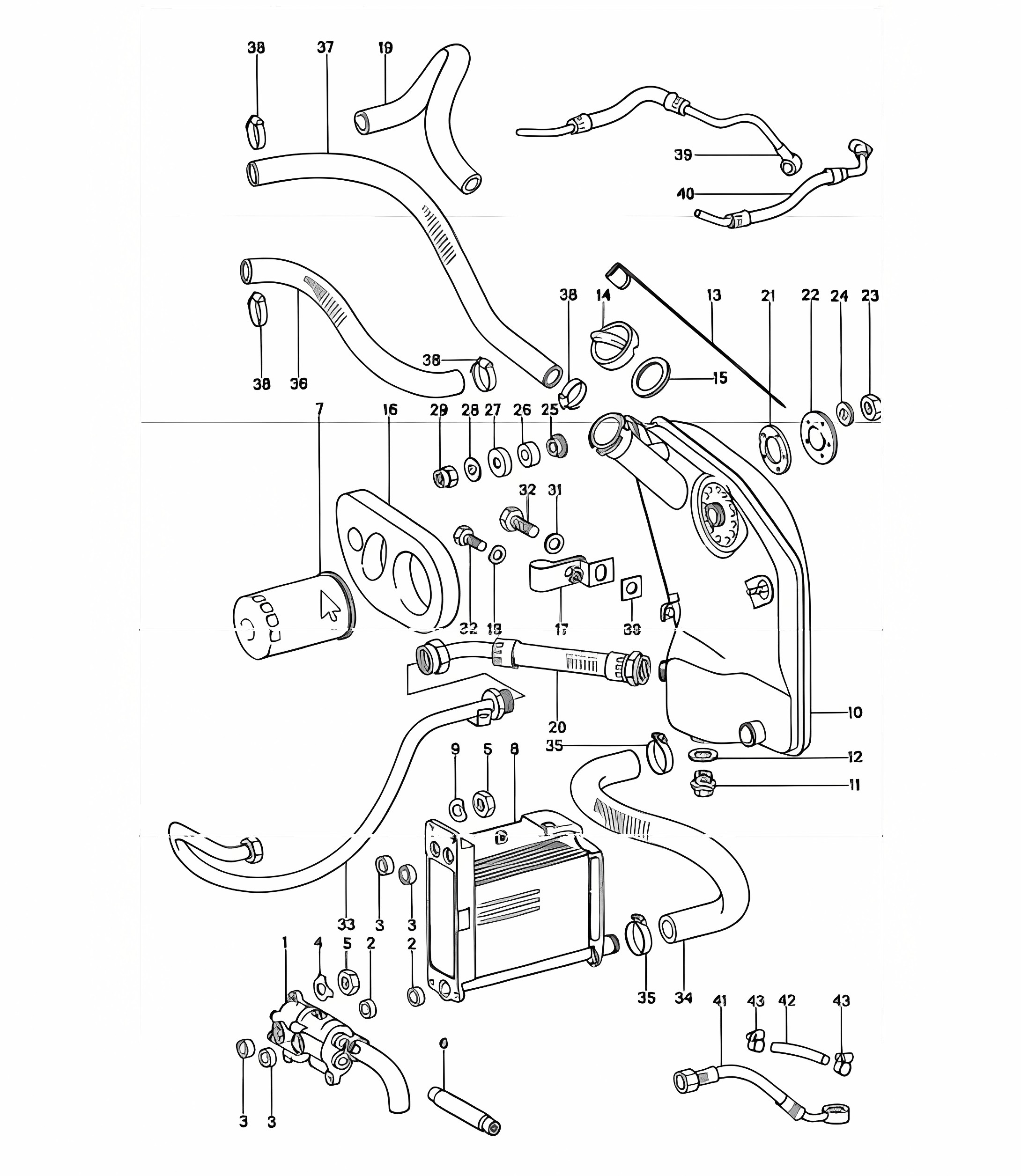 Engine lubrication 911 1974-77