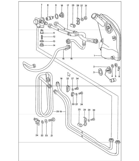 Diagram 104-05 Porsche Cayenne 9YA 2018-2023 