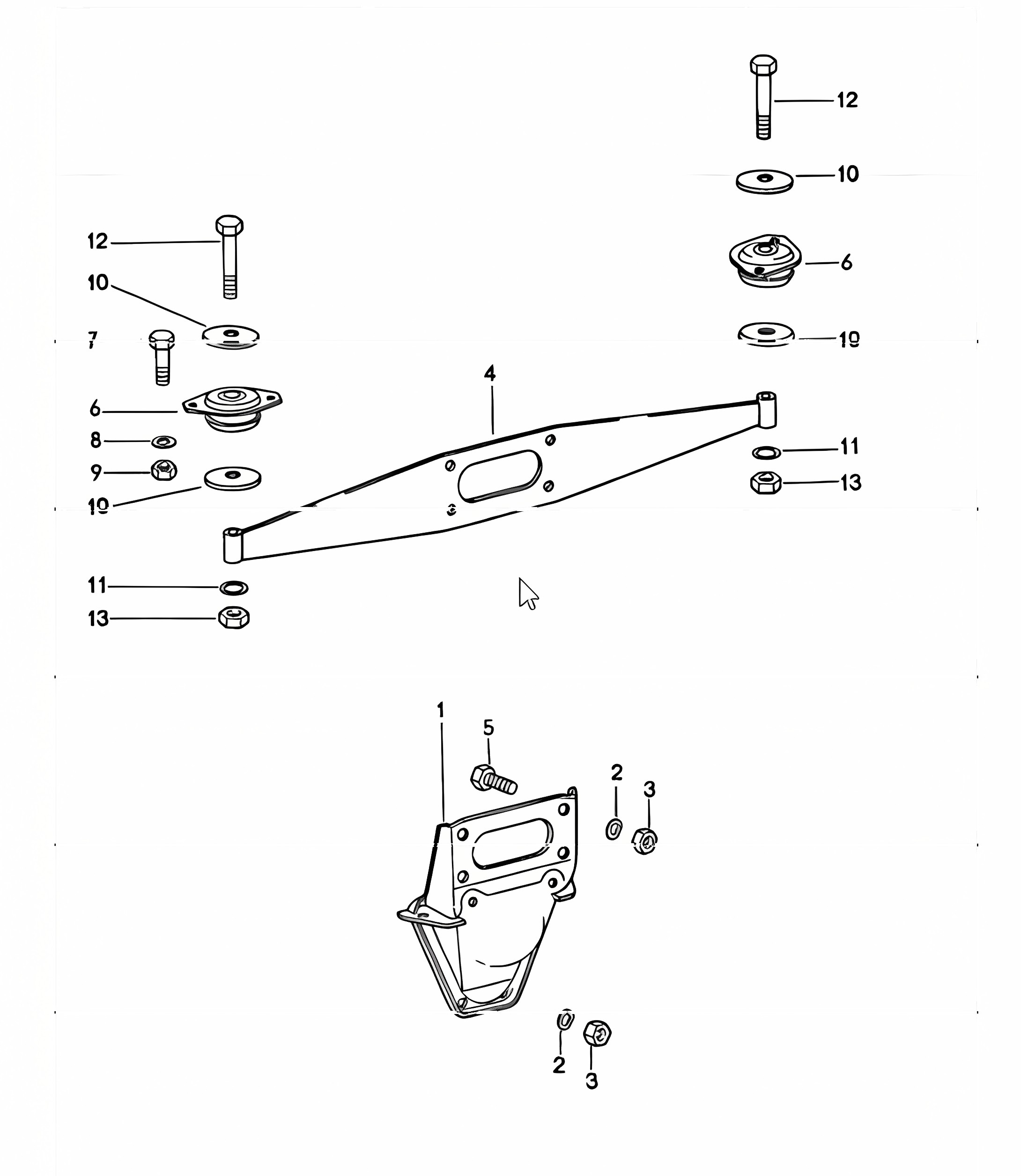 Engine Suspension 911 1974-77