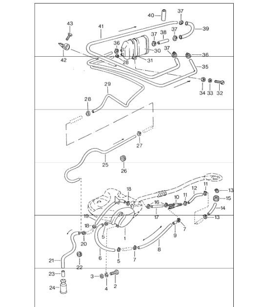Tank ventilation 911 1975 ONWARDS