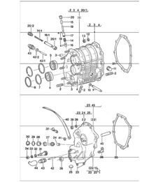 Gear housing, transmission cover 911 1974-77