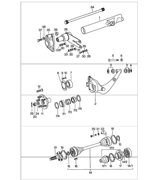Diagram 501-00 Porsche 944 2.7L 8V 1988-89 