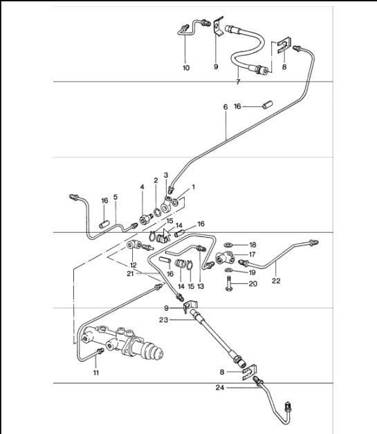 Diagram 604-05 Porsche Cayenne 9YA (E3) 2018-2023 