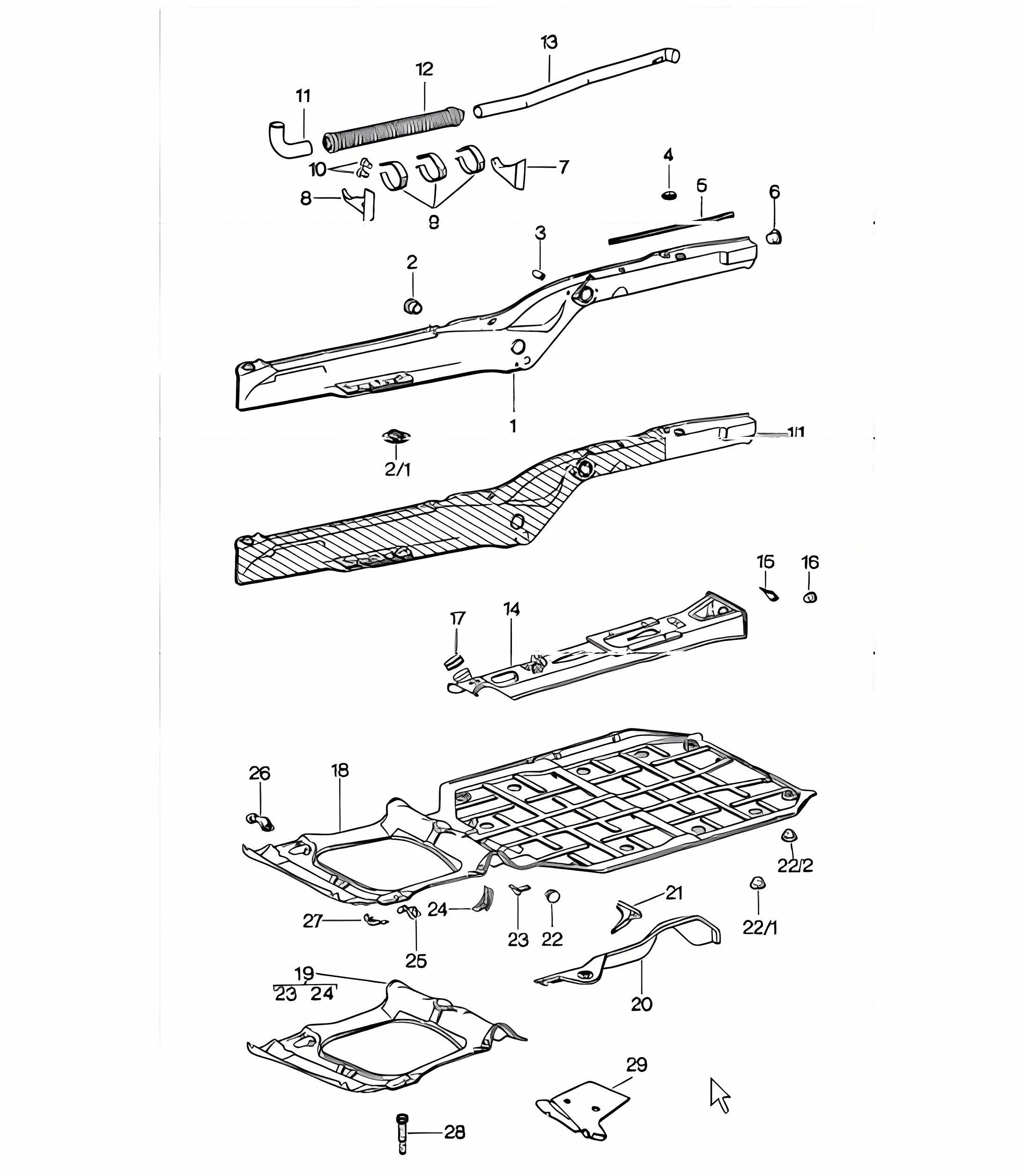 Frame centre 911 1974-77