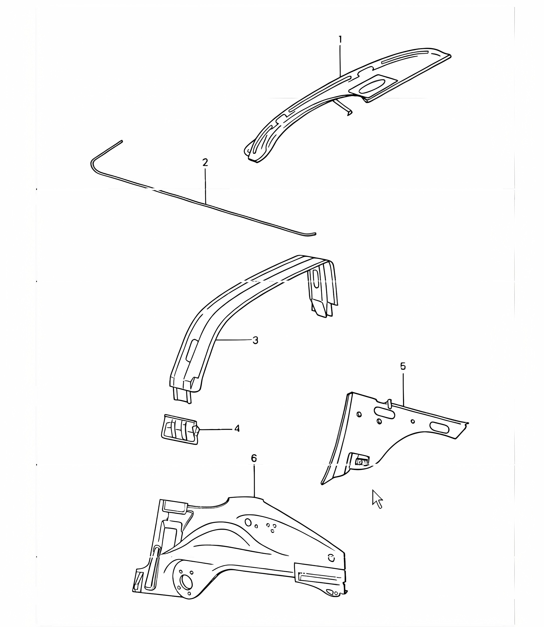 Interior panelling 911 1974-77 TARGA