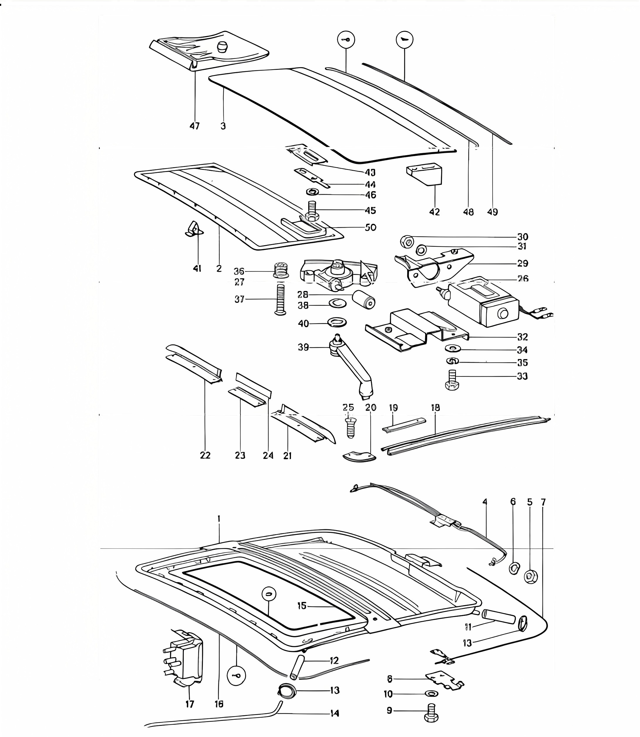 Sunroof electric 911 1974-77