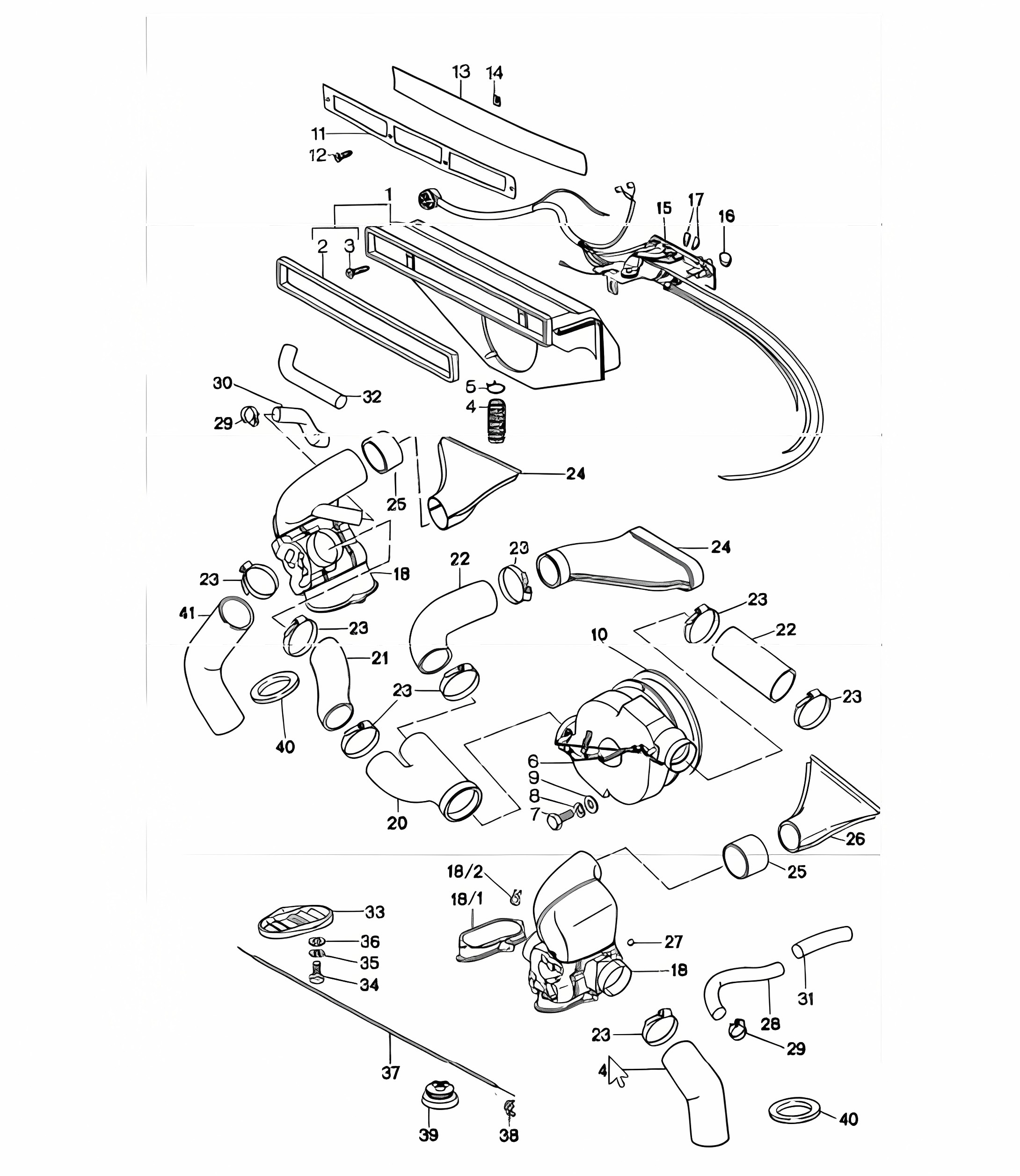 ventilation heating system - 2 - 911 1977 ONWARDS