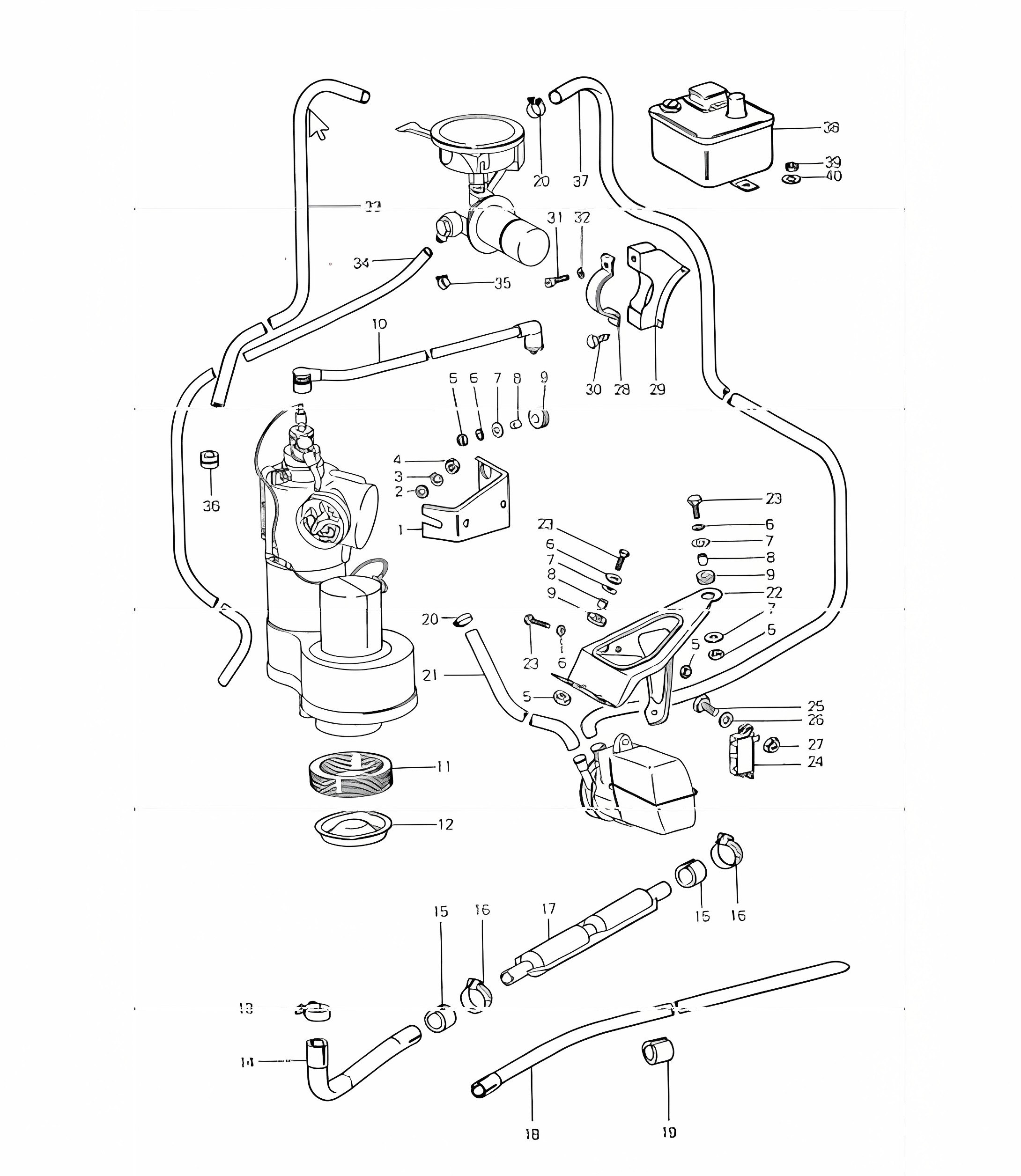 Heating lines accessories - WEBASTO - 911 UPTO 1976