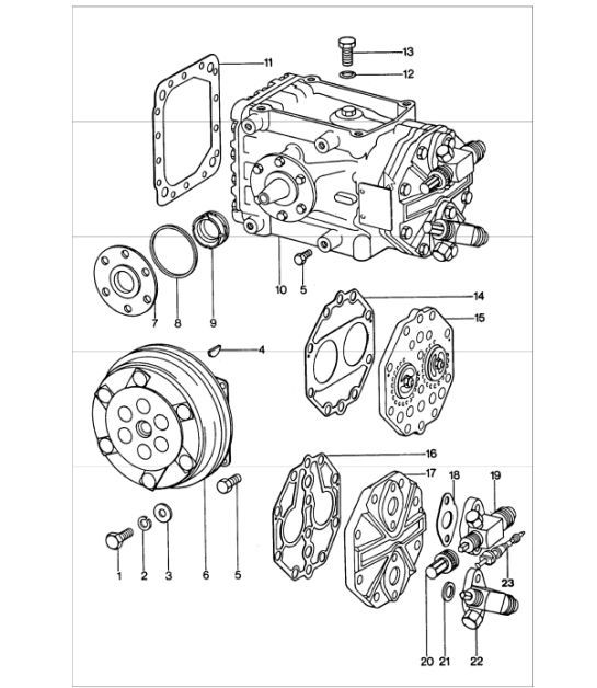 air conditioner compressor 911 1974-77