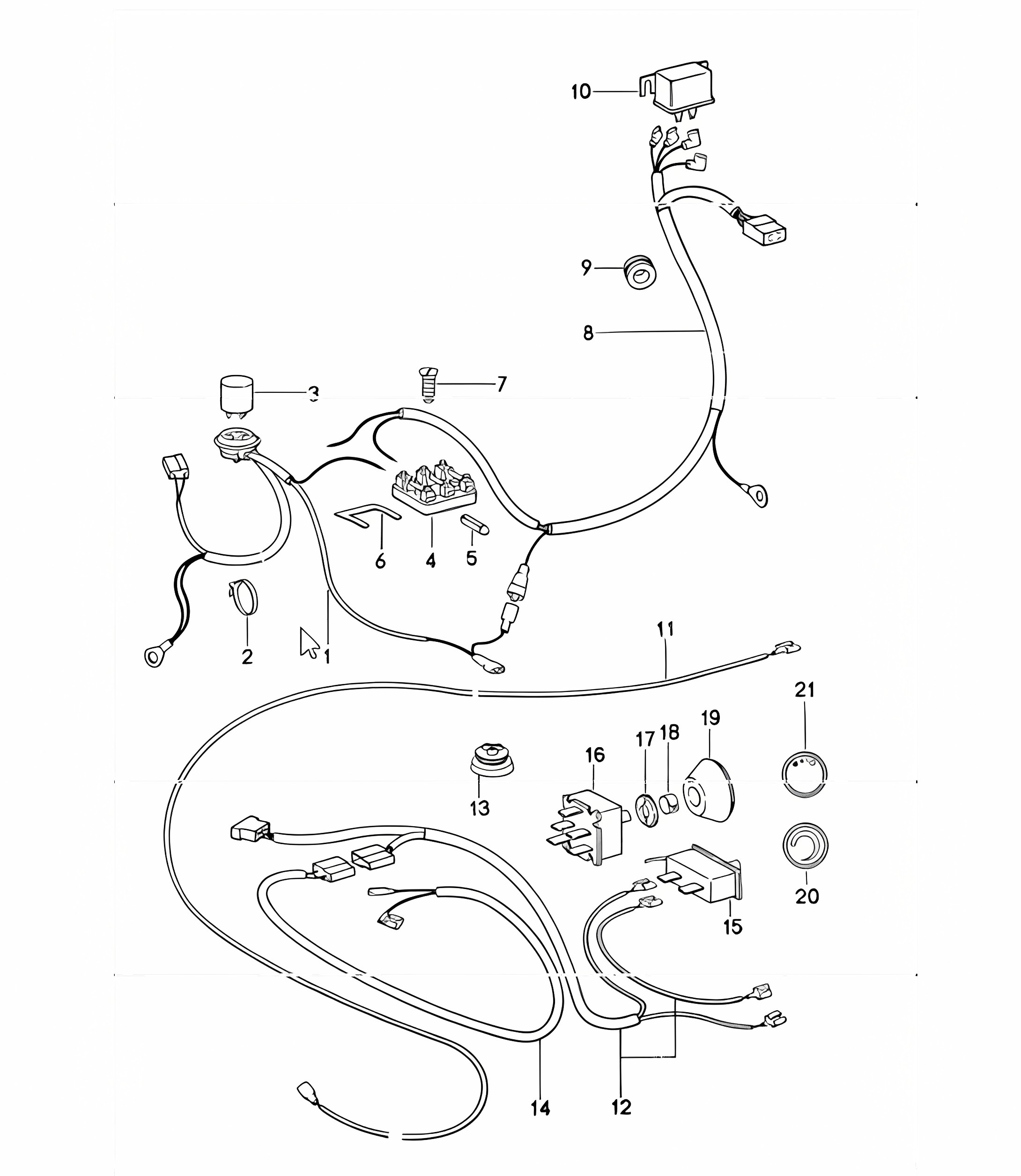 Air conditioner, electrical components 911 1974-77