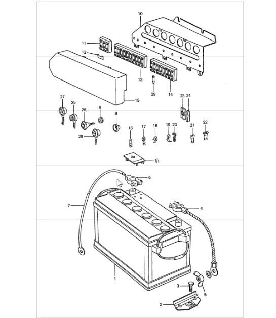 Diagram 902-00 Porsche Macan (95B) MK1 (2014-2018) Equipo eléctrico