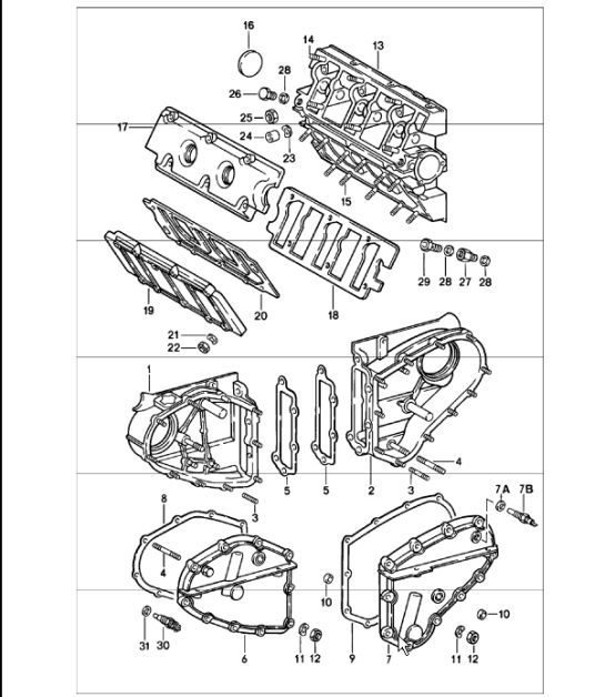Diagram 103-05 Porsche 944 2.7L 8V 1988-89 
