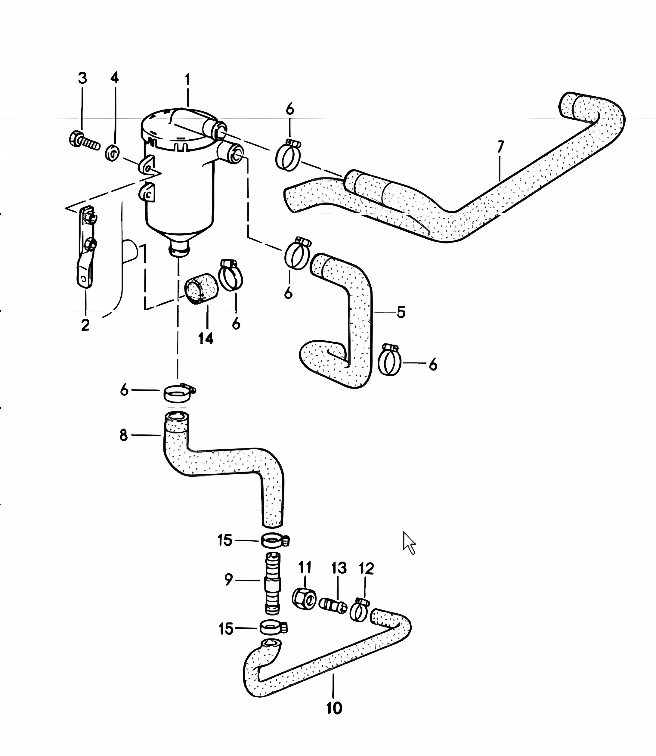 oil separator TURBO 930.60/66 1980 ONWARDS