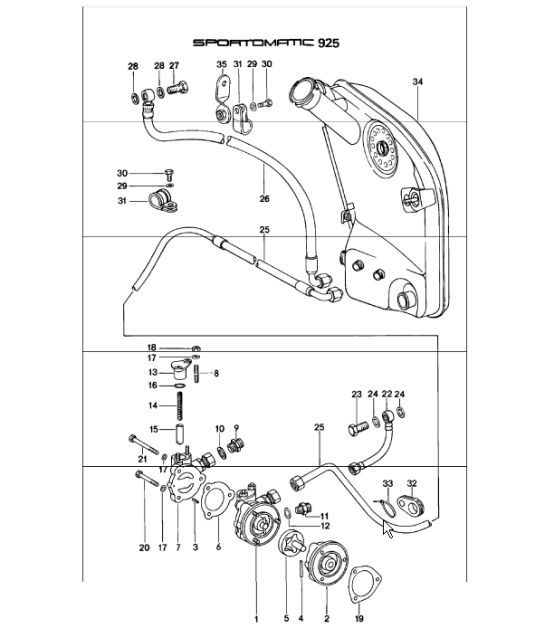 Diagram 104-10 Porsche 924S 2.5L 1986-87 