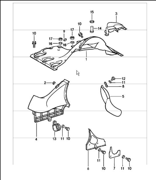 Diagram 105-05 Porsche 997 (911) MK1 2005-2008 Engine