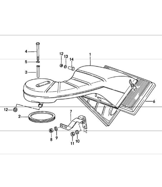 Diagram 106-05 Porsche 924S 2.5L 1986-87 