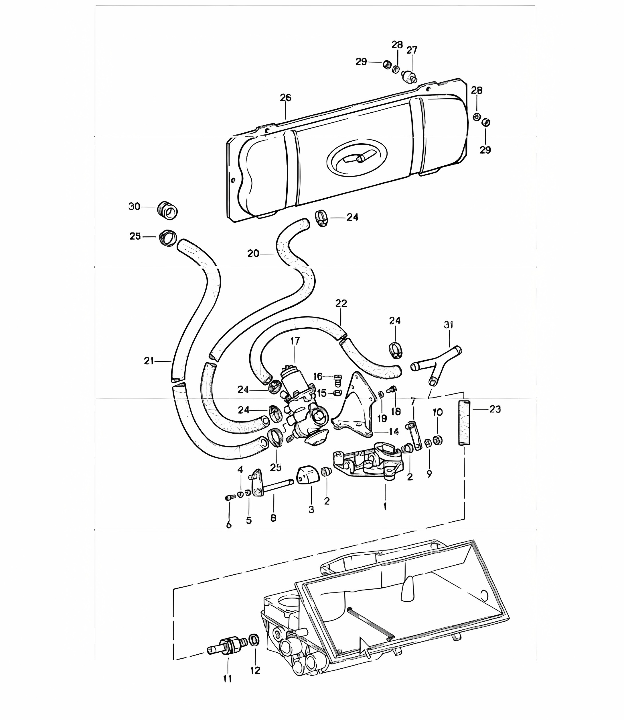SPM - vacuum system for clutch release 911 1978-83