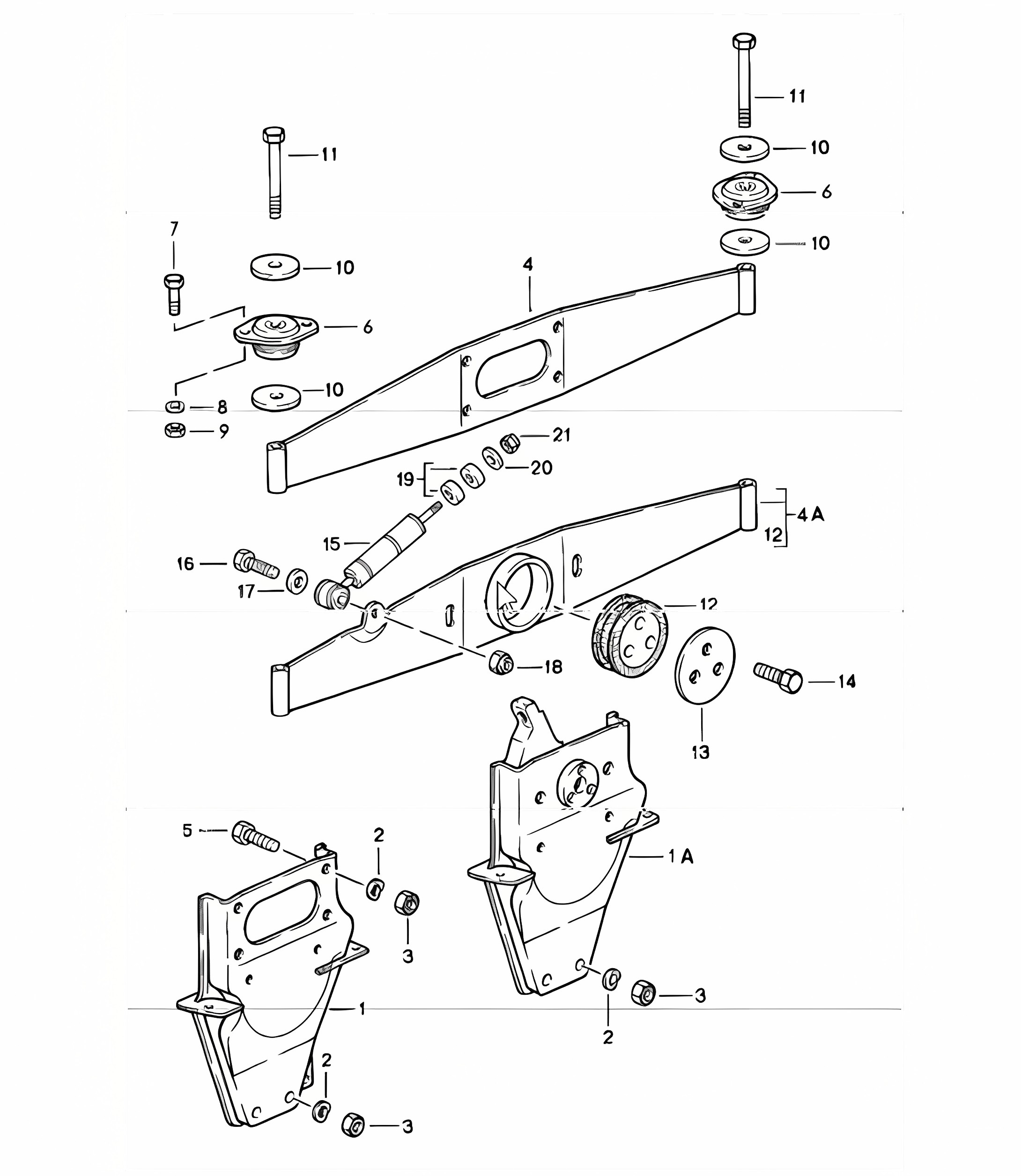 engine suspension 911 1978-83