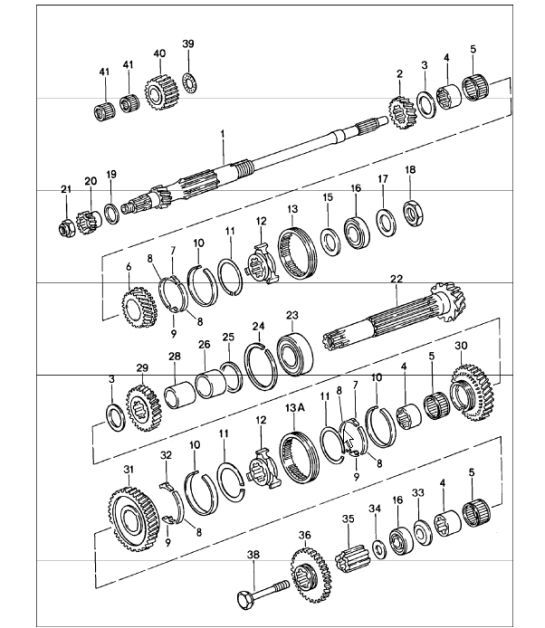 Diagram 309-05 Porsche 911 & 912 (1965-1989) Transmission