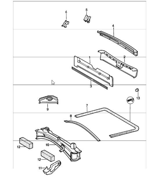frame rear 911 1978-83