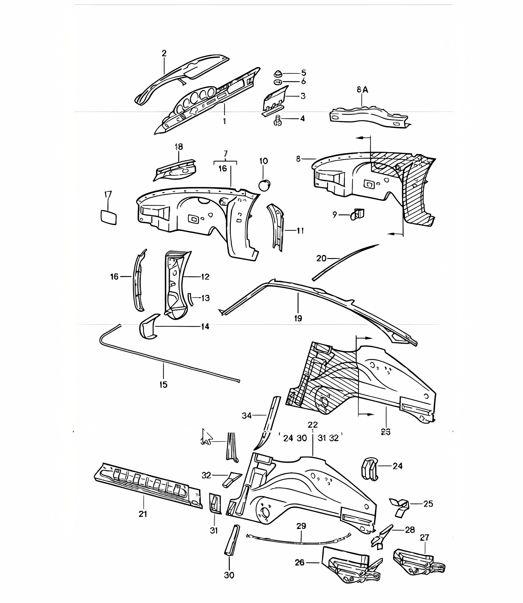 interior panelling 911 1978-83