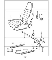 sports seat complete 911 UPTO 1980