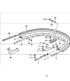 capote, morsetto, parti singole 911 1978-83