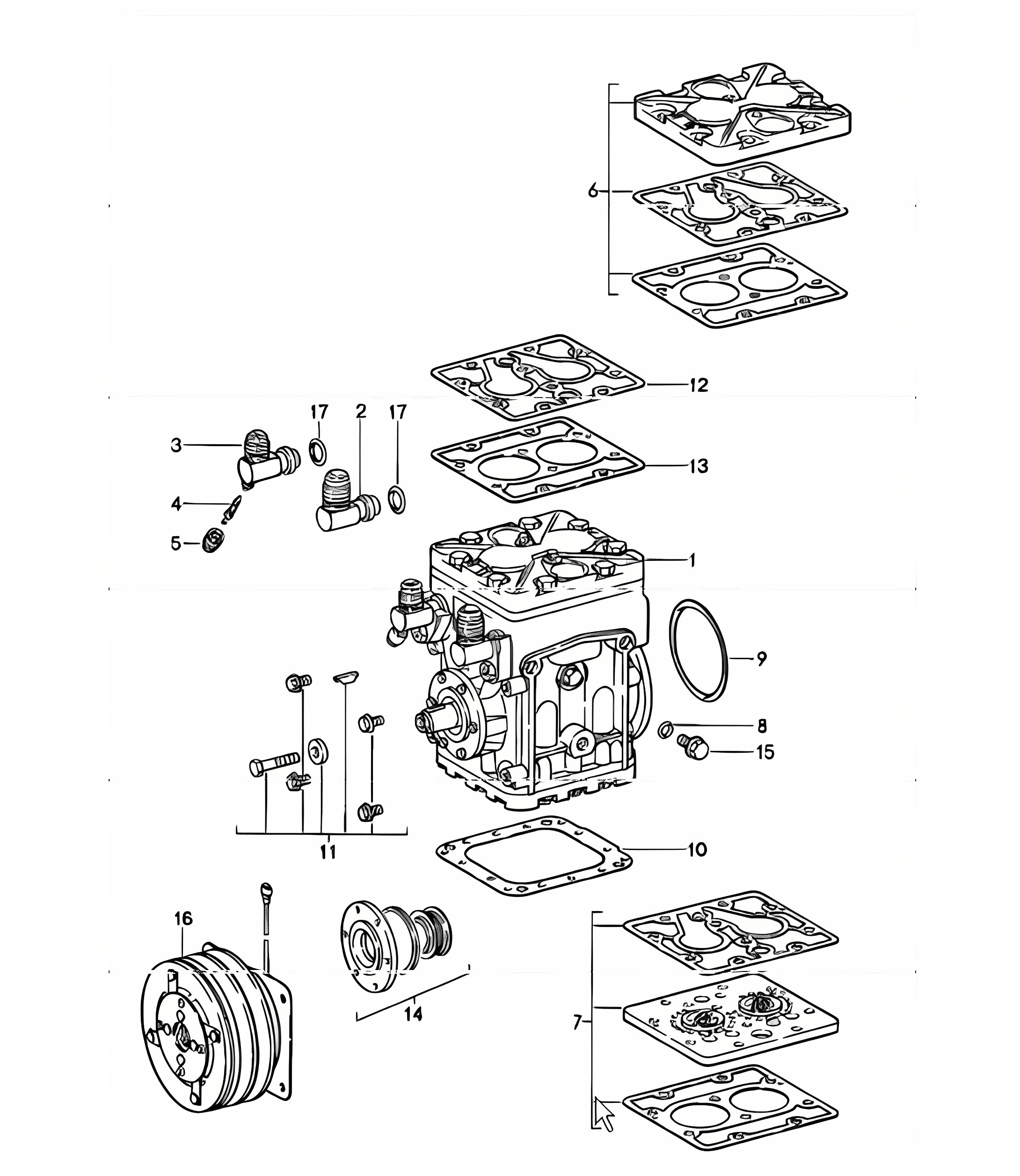 YORK compressor 911 TURBO 1978-83
