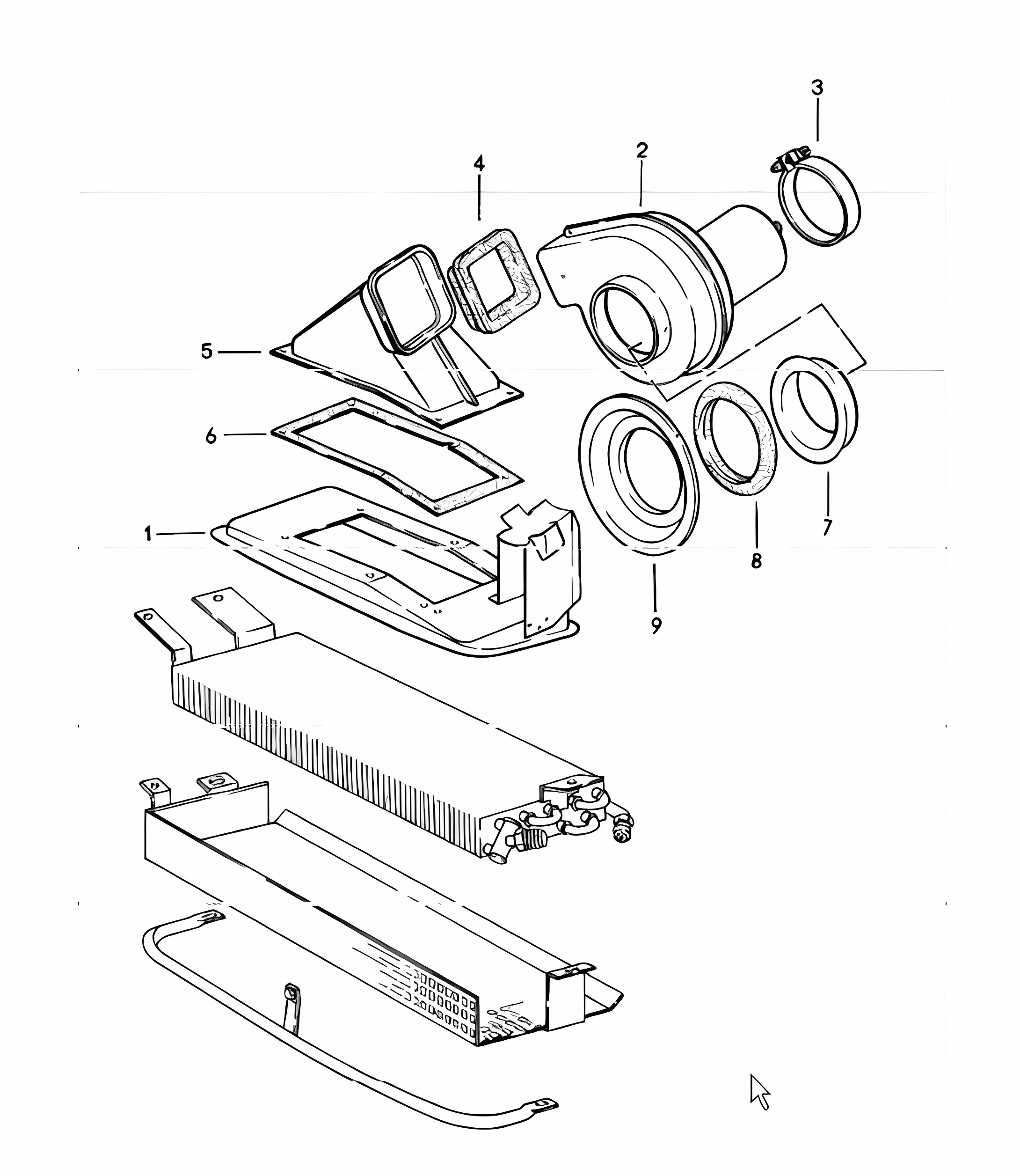 fan front 911 1978-83 M573 RIGHT HAND DRIVE CARS