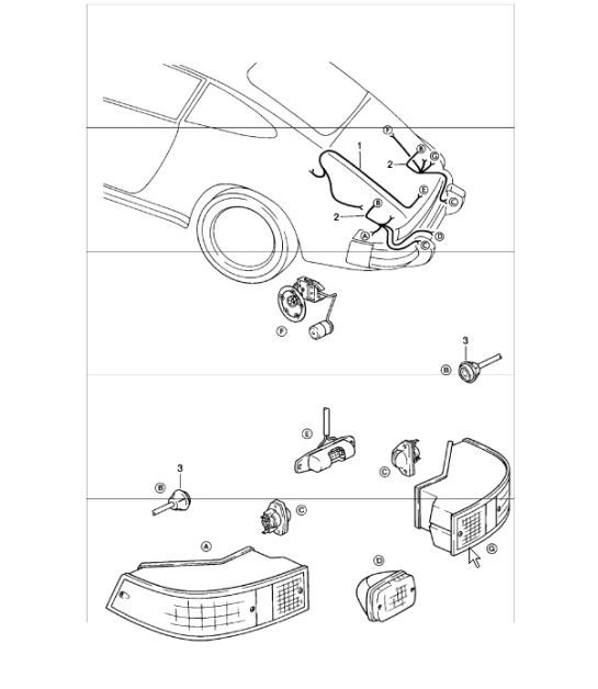 Diagram 902-13 Porsche 911 & 912 (1965-1989) Electrical equipment