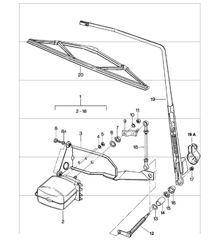 rear window wiper 911 1978-83