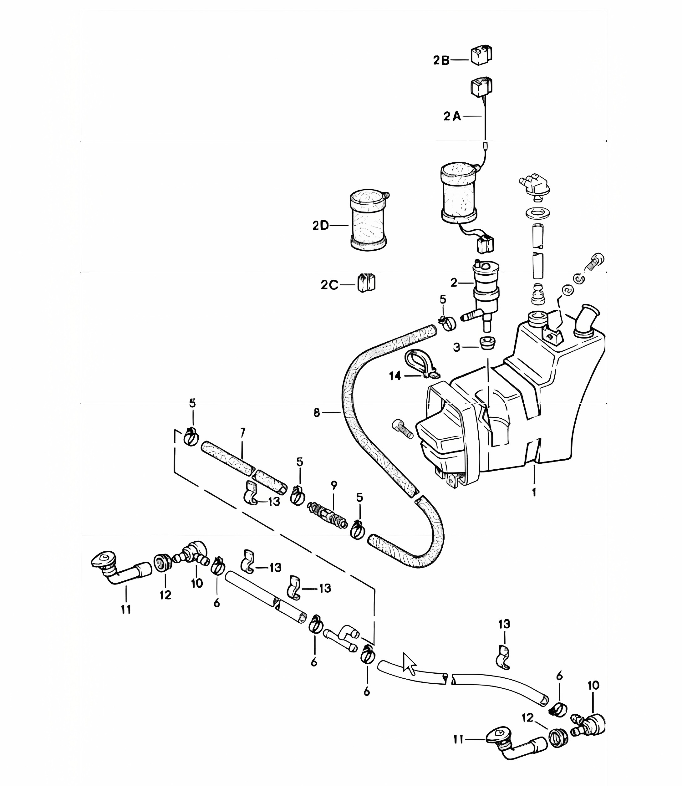windscreen washer system, headlight washer system 911 1980-83